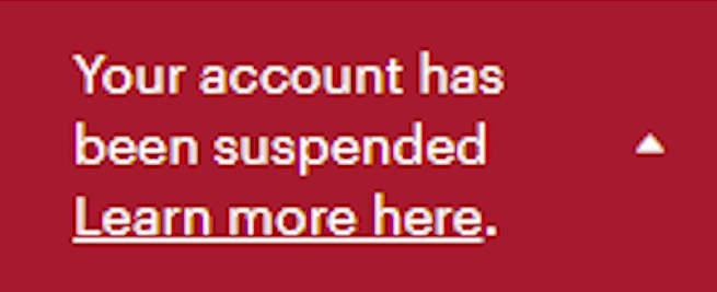 how to unsuspend esty account
