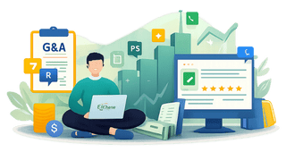 llustration representing freelancing basics, online career paths, and earning through skills using a laptop and digital work tools.