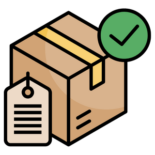 Illustration representing private label and white label products, showing packaged goods with branding and quality approval.